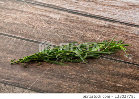 Fresh green tarragon aromatic herb 138027785