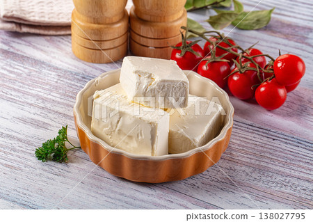 Greek traditional Feta soft cheese Greek traditional Feta soft cheese 138027795