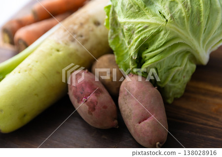 Vegetable with mud Vegetable with mud 138028916