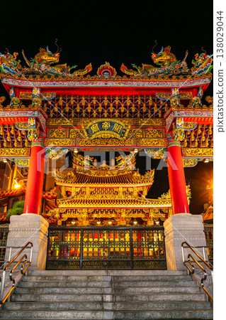 [Kanagawa Prefecture] The magnificent nighttime spectacle of Yokohama Kantei-byo 138029044