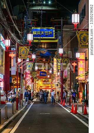 【神奈川縣】橫濱中華街的夜景璀璨奪目。 138029062