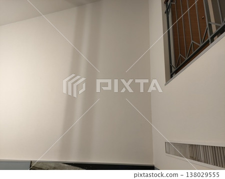 White wall near the ceiling 138029555