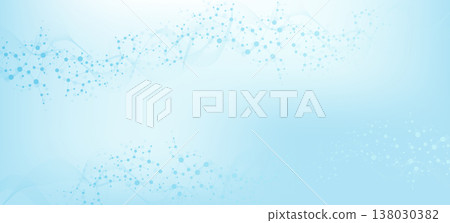 Molecular structure and genetic engineering, atom, neural network, neurons, DNA molecule. Scientific research concept for healthcare, medical, technology, chemistry, science template presentation 138030382