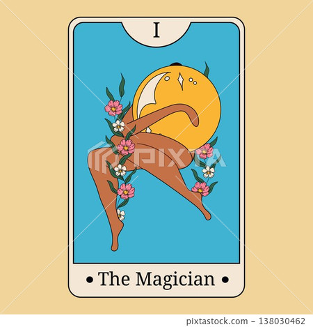 The Magician Tarot Card Contemporary Art Design 138030462