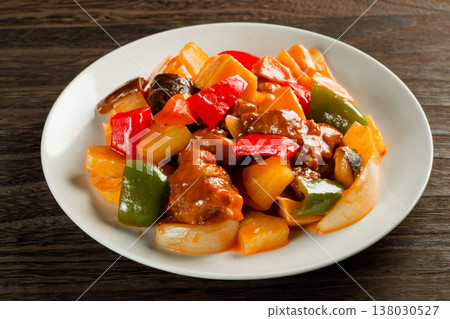 sweet and sour pork sweet and sour pork 138030527