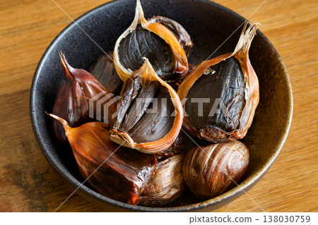 Black garlic Black garlic 138030759