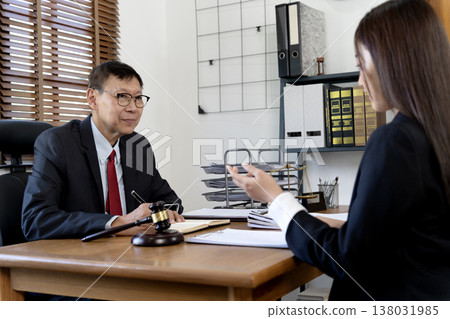 Asians Chief Attorney listening and advising Asians Chief Attorney listening and advising 138031985