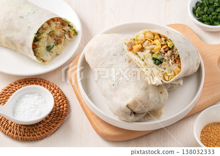 Run cake Qingming Festival Spring roll Run cake roll Run cake roll popiah lumpia ルンビー 138032333