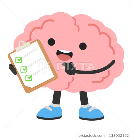Brain Holding Checklist Productivity Concept 138032562