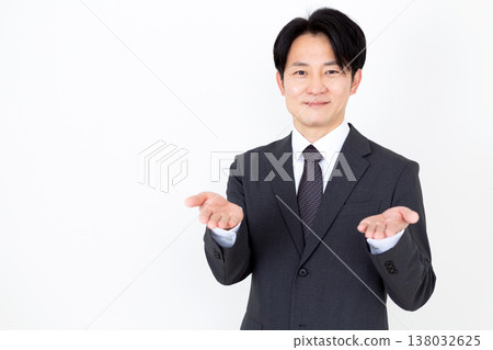 Middle-aged male businessman in a suit Middle-aged male businessman in a suit 138032625