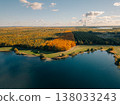 Germany- Saxony- Leipzig- Aerial view of marina on Cospudener See lake 138033243
