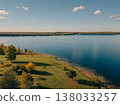 Germany- Saxony- Leipzig- Aerial view of marina on Cospudener See lake 138033257
