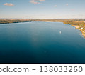 Germany- Saxony- Leipzig- Aerial view of marina on Cospudener See lake 138033260
