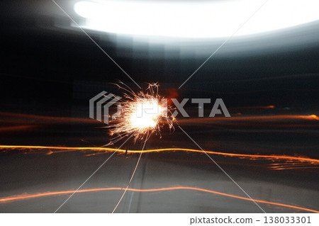Abstract sparkler Light Trails Night Burst Abstract sparkler Light Trails Night Burst 138033301