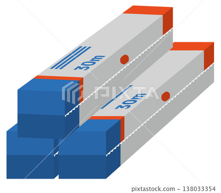 Simple illustration of aluminum foil 138033354
