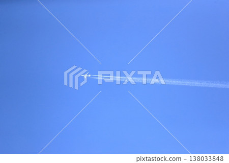 飛機雲 飛機雲 138033848