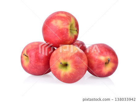 Gala apples on white background Gala apples on white background 138033942