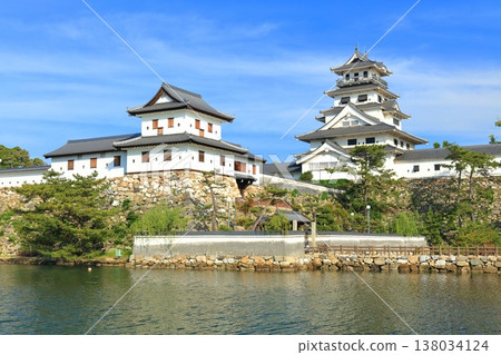 [Ehime Prefecture] Imabari Castle in sunny weather 138034124
