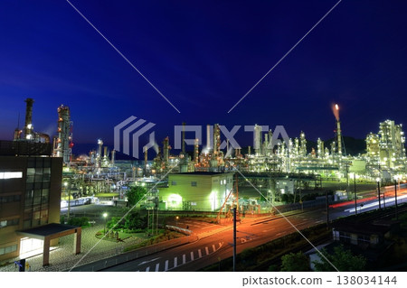 [Ehime Prefecture] Night view of Taiyo Oil Combinat 138034144