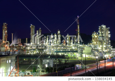 [Ehime Prefecture] Night view of Taiyo Oil Combinat 138034145