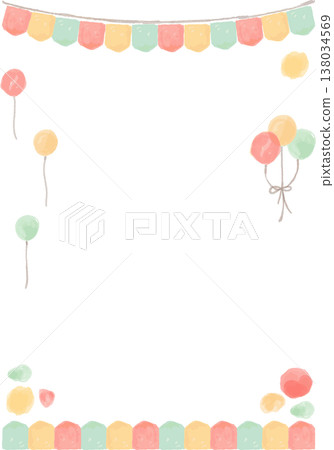 Soft and cute certificate series | Ready-to-use "Well Done" pastel certificate template (no text, no border) 138034569