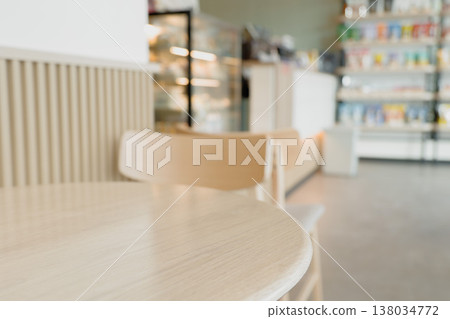 blur cafe interior customer table and chair sitting area shop counter decoration for background blur cafe interior customer table and chair sitting area shop counter decoration for background 138034772