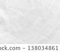 Wrinkled white cloth texture 138034861