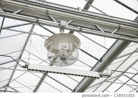 Vertical Flow Fan, Ventilation Multifan and LED lighting equipment for greenhouse airflow Vertical Flow Fan, Ventilation Multifan and LED lighting equipment for greenhouse airflow 138035383