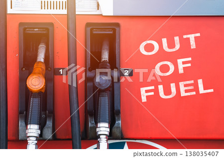 Out of Fuel, Gas Station no service and Oil and Gas Unavailable and Energy shortage during Iran War 138035407