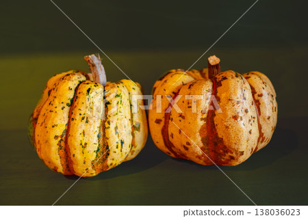Yellow and orange pumpkins Yellow and orange pumpkins 138036023