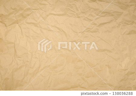 皺巴巴的牛皮紙的紋理 138036288