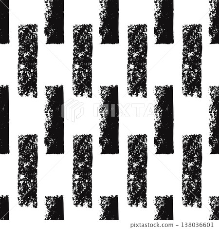Rectangle charcoal dash lines grid seamless pattern. Abstract doodle geometric handmade strips motif. Hand drawn mini streaks grunge texture. Vector repeat background illustration Rectangle charcoal dash lines grid seamless pattern. Abstract doodle geometric handmade strips motif. Hand drawn mini streaks grunge texture. Vector repeat background illustration 138036601