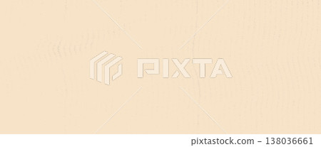 Recycled cardboard paper background with wavy line texture, organic cream speckles. Rice paper vintage craft bg with grunge eco design. Vector beige handmade fabric folded with natural beige tones 138036661