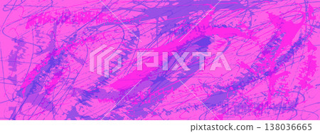 Bright grunge blue and fuchsia risograph background. Riso paper print overlay. Grunge printmaking pink banner template. Vector urban street wall or collage backdrop. Brush stroke halftone effect Bright grunge blue and fuchsia risograph background. Riso paper print overlay. Grunge printmaking pink banner template. Vector urban street wall or collage backdrop. Brush stroke halftone effect 138036665
