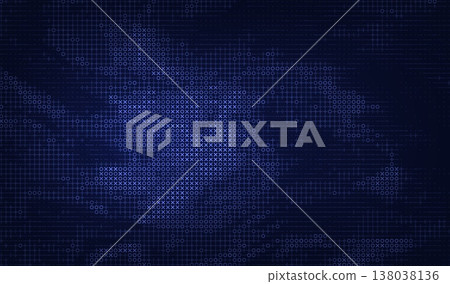 Abstract ascii big data ai background with...-插圖素材 [138038136] - PIXTA圖庫