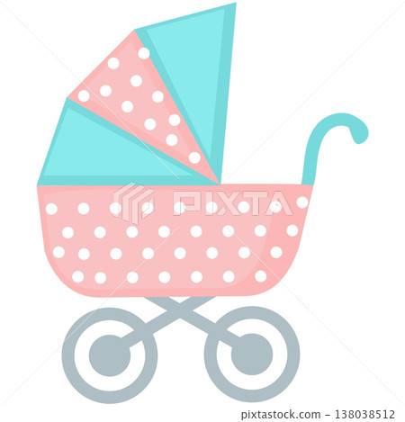 Baby carriage vector stroller child pram icon Baby carriage vector stroller child pram icon 138038512
