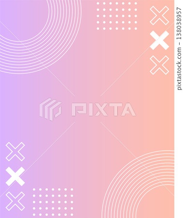 Pink and purple Memphis-style geometric background (4:5 vertical, poster/advertisement) Pink and purple Memphis-style geometric background (4:5 vertical, poster/advertisement) 138038957