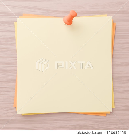 3D background material: thumbtacks and notes 138039438