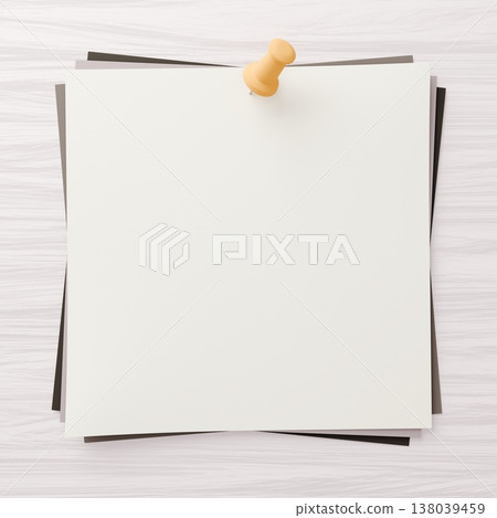 3D背景素材-圖釘和便條紙-色彩繽紛 3D背景素材-圖釘和便條紙-色彩繽紛 138039459