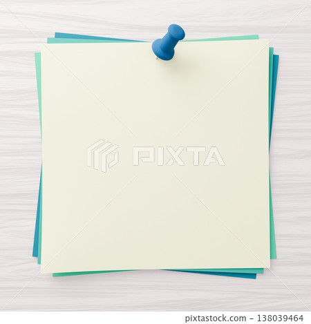 3D背景素材-圖釘和便條紙-色彩繽紛 3D背景素材-圖釘和便條紙-色彩繽紛 138039464