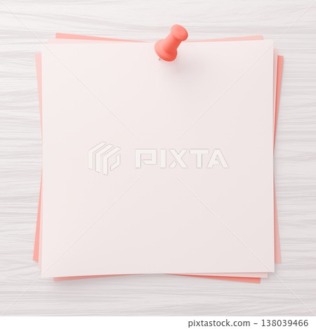 3D背景素材：圖釘與便籤 138039466
