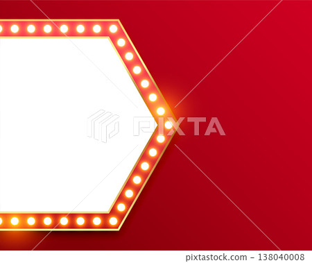 glowing classic marquee lightbox frame with text space glowing classic marquee lightbox frame with text space 138040008