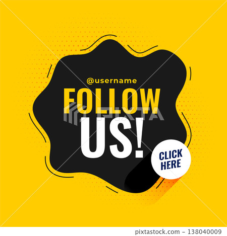 social media follow us template with click here tag social media follow us template with click here tag 138040009