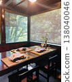 復古日式餐廳裡的桌子 138040046