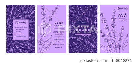 Lavender Line Art Poster Set, Hand-Drawn Botanical Cards, and Flyers, Minimal Wedding, and Advertising Templates Lavender Line Art Poster Set, Hand-Drawn Botanical Cards, and Flyers, Minimal Wedding, and Advertising Templates 138040274