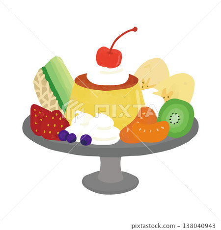 手繪風格復古布丁 à la mode 手繪風格復古布丁 à la mode 138040943