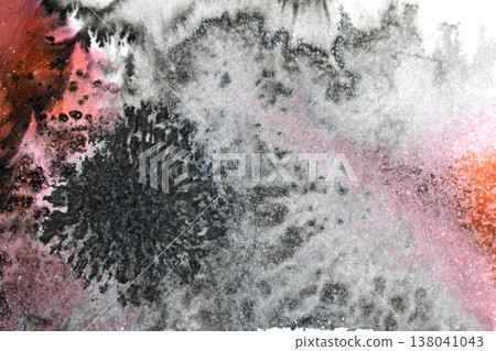 Black and Red ink pencil background with abstract lines and swirls and splatters creative monochrome Black and Red ink pencil background with abstract lines and swirls and splatters creative monochrome 138041043