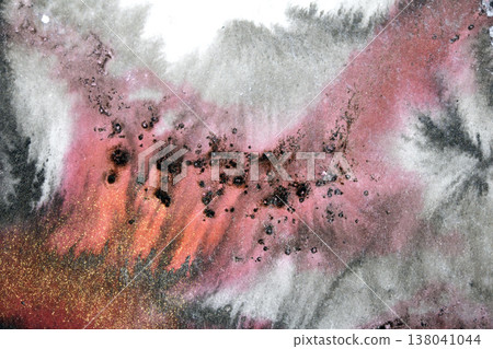 Black and Red ink pencil background with abstract lines and swirls and splatters creative monochrome Black and Red ink pencil background with abstract lines and swirls and splatters creative monochrome 138041044