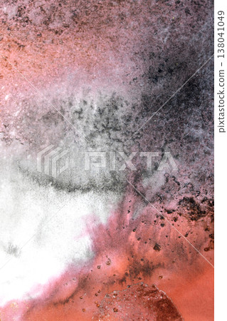 Black and Red ink pencil background with abstract lines and swirls and splatters creative monochrome 138041049