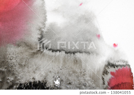 Black and Red ink pencil background with abstract lines and swirls and splatters creative monochrome Black and Red ink pencil background with abstract lines and swirls and splatters creative monochrome 138041055